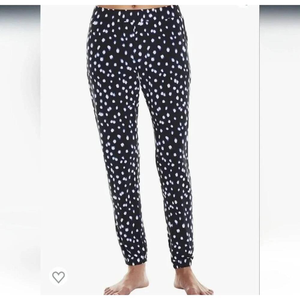 NWT PJ Salvage Spot The Dot Black Polka Dot Lounge Pajama Pants Large